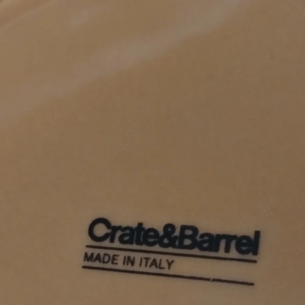 Crate&Barrel Plates Appetizer Olive Made in Italy 7